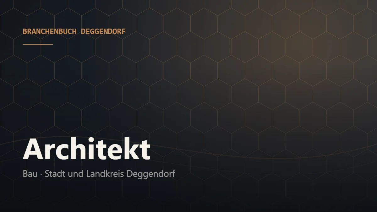 Architekt Deggendorf – Branchenbuch Deggendorf von BavariaConnect: Architekt in Stadt und Landkreis Deggendorf finden
