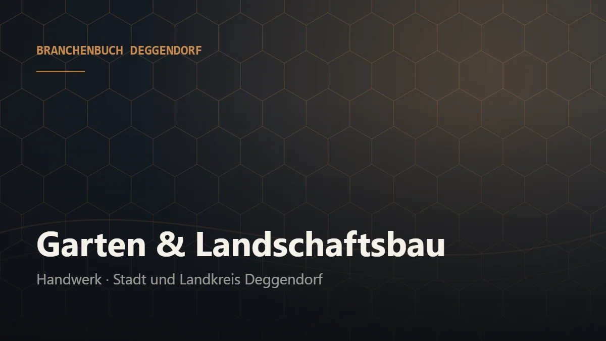 Garten & Landschaftsbau Deggendorf – Branchenbuch Deggendorf von BavariaConnect: Garten & Landschaftsbau in Stadt und Landkreis Deggendorf finden