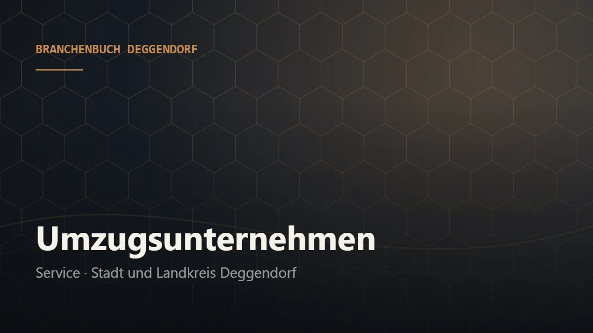Umzugsunternehmen Deggendorf – Branchenbuch Deggendorf von BavariaConnect: Umzugsunternehmen in Stadt und Landkreis Deggendorf finden