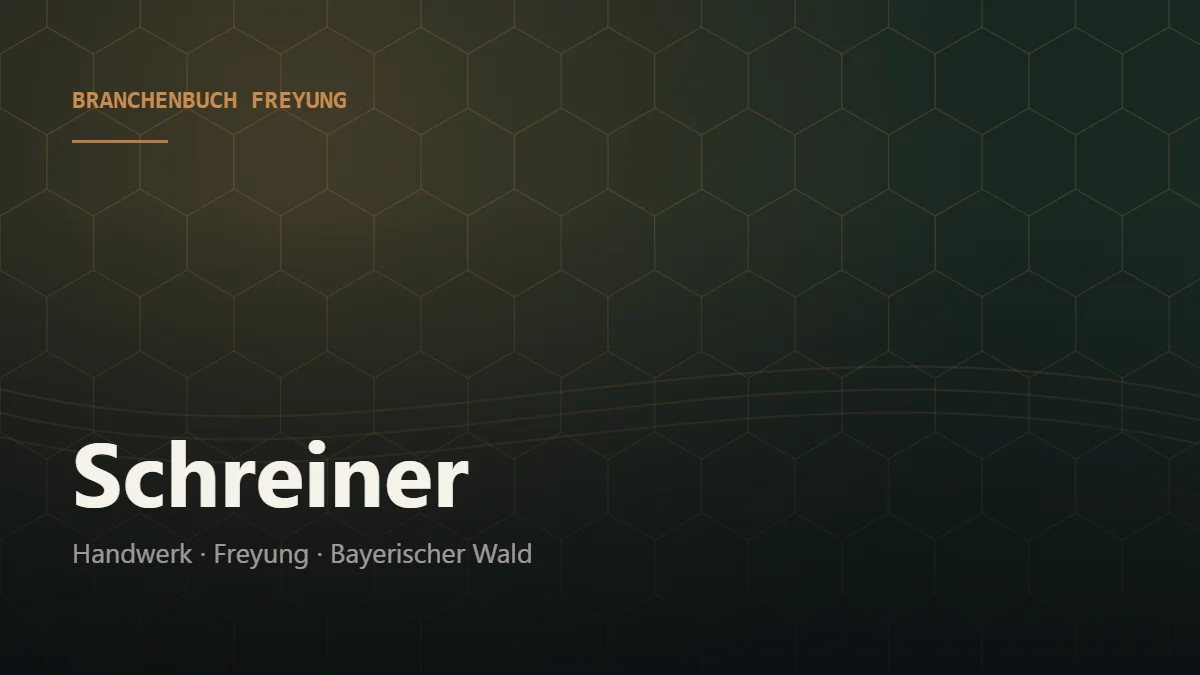 Schreiner Freyung – Branchenbuch Freyung von BavariaConnect: Schreiner in Freyung und Umgebung finden
