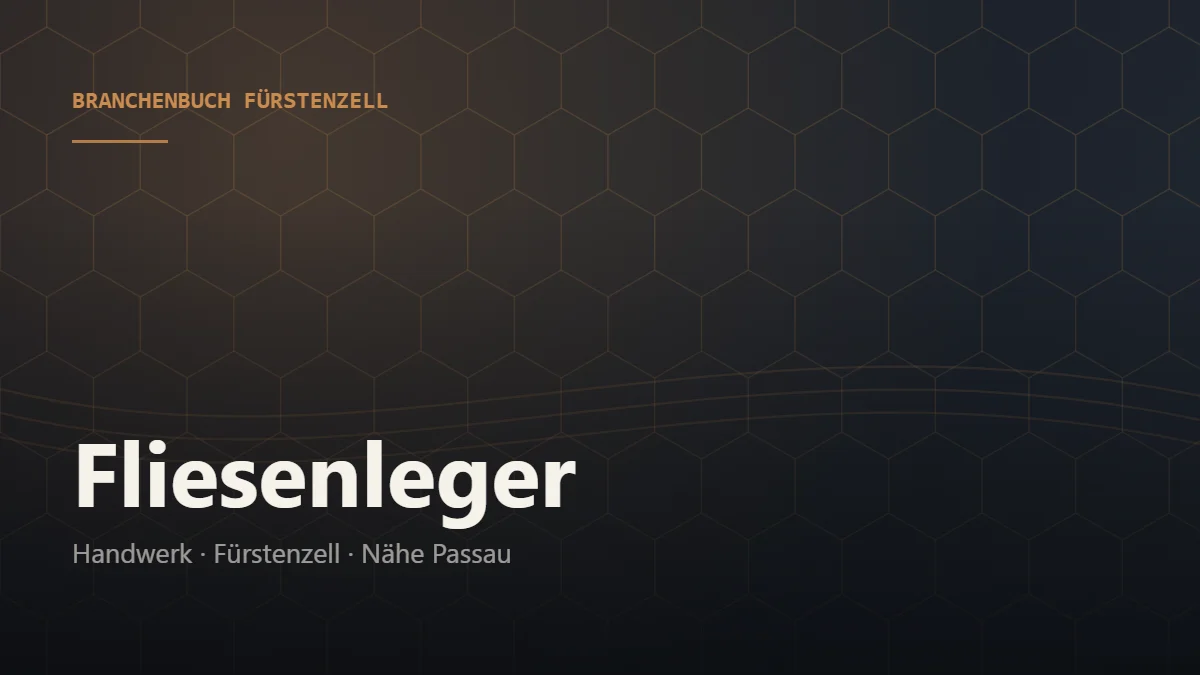 Fliesenleger Fürstenzell – Branchenbuch Fürstenzell von BavariaConnect: Fliesenleger in Fürstenzell und Umgebung finden