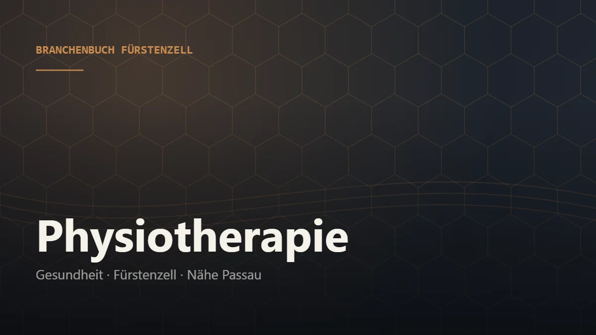 Physiotherapie Fürstenzell – Branchenbuch Fürstenzell von BavariaConnect: Physiotherapie in Fürstenzell und Umgebung finden