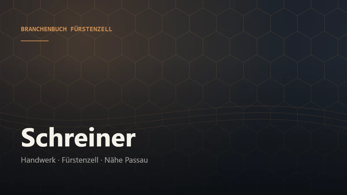 Schreiner Fürstenzell – Branchenbuch Fürstenzell von BavariaConnect: Schreiner in Fürstenzell und Umgebung finden