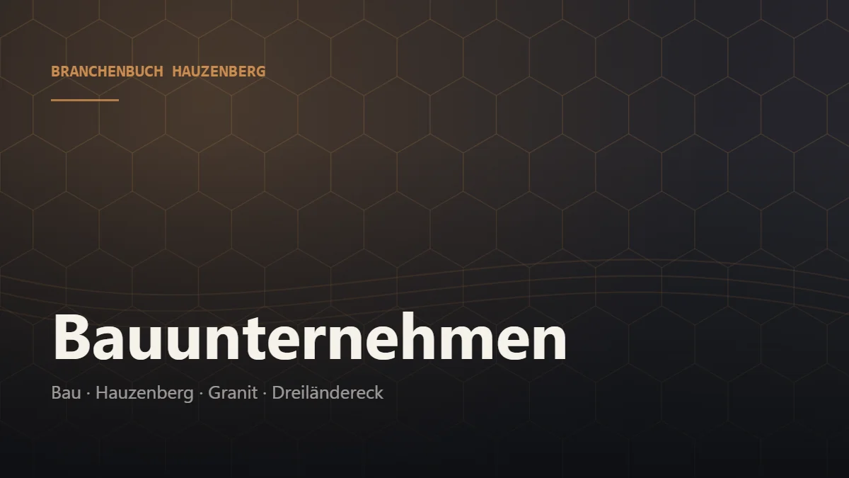 Bauunternehmen Hauzenberg – Branchenbuch Hauzenberg von BavariaConnect: Bauunternehmen in Hauzenberg und Umgebung finden