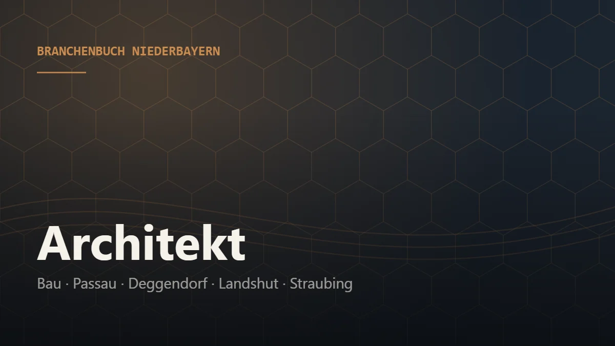 Architekt Niederbayern – Branchenbuch Niederbayern von BavariaConnect: Architekt in Passau, Deggendorf, Landshut, Straubing und Umgebung finden