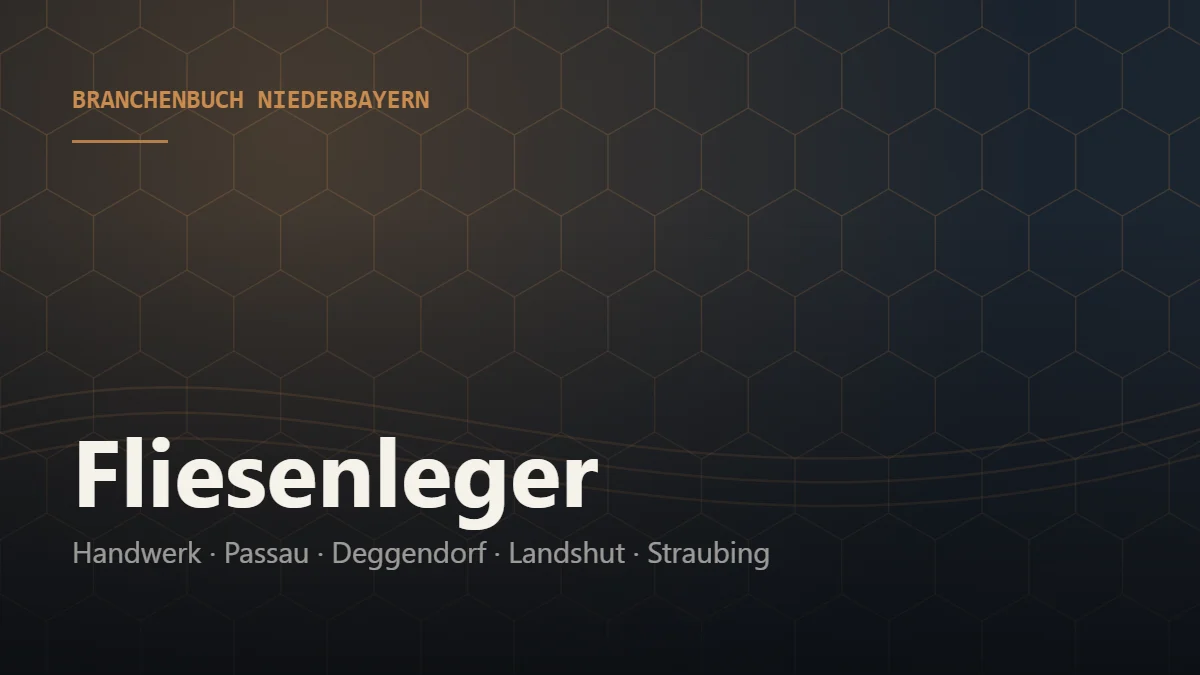 Fliesenleger Niederbayern – Branchenbuch Niederbayern von BavariaConnect: Fliesenleger in Passau, Deggendorf, Landshut, Straubing und Umgebung finden
