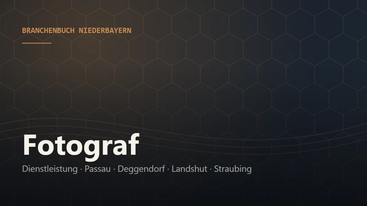 Fotograf Niederbayern – Branchenbuch Niederbayern von BavariaConnect: Fotograf in Passau, Deggendorf, Landshut, Straubing und Umgebung finden