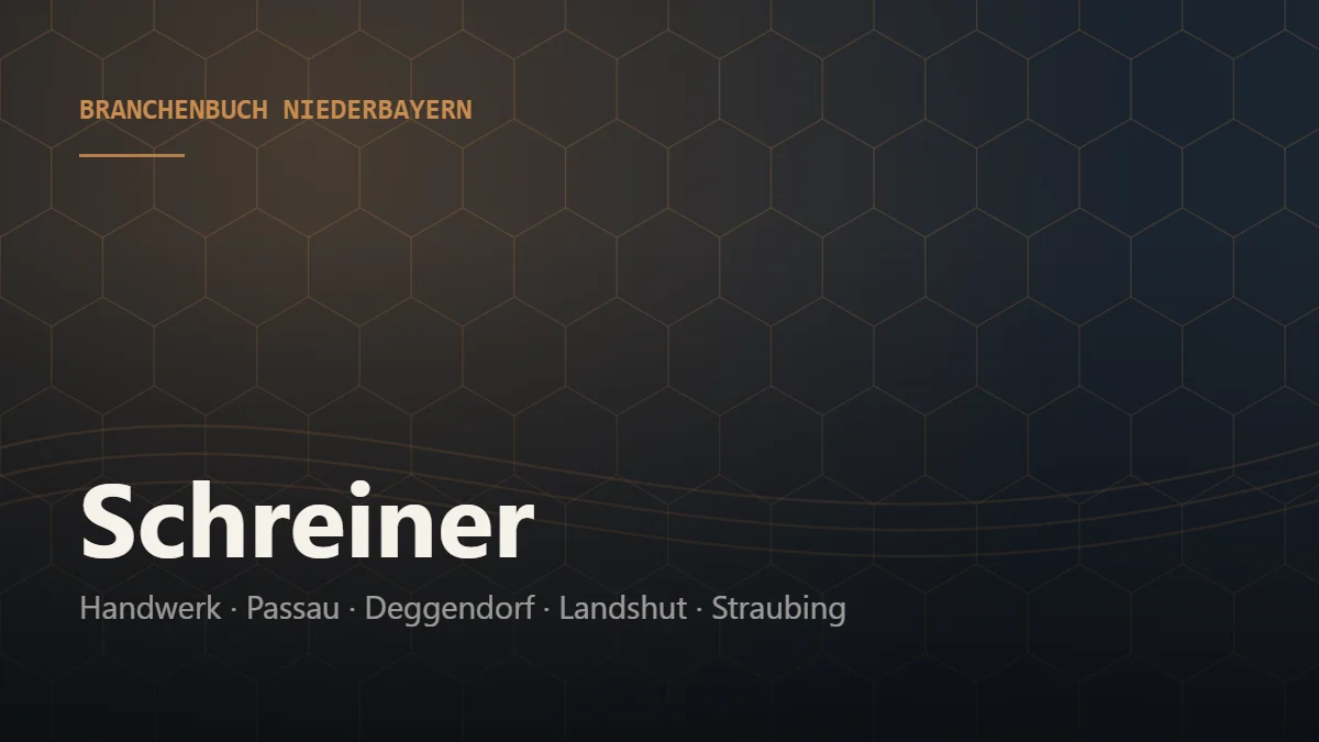 Schreiner Niederbayern – Branchenbuch Niederbayern von BavariaConnect: Schreiner in Passau, Deggendorf, Landshut, Straubing und Umgebung finden