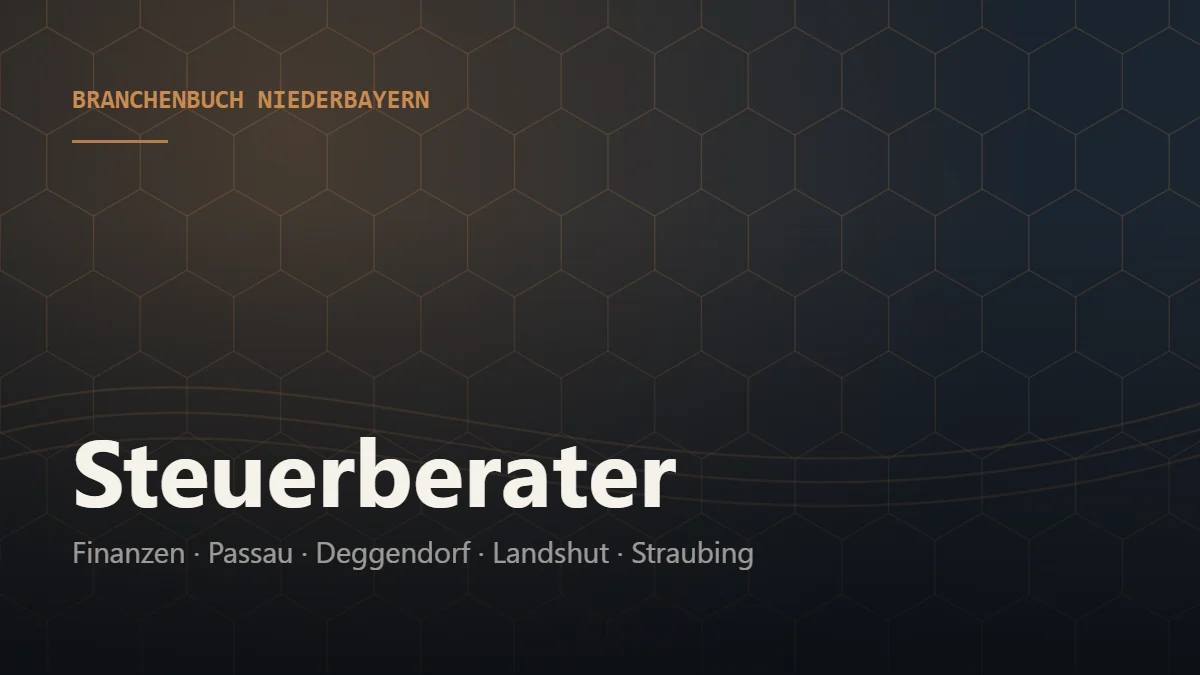Steuerberater Niederbayern – Branchenbuch Niederbayern von BavariaConnect: Steuerberater in Passau, Deggendorf, Landshut, Straubing und Umgebung finden