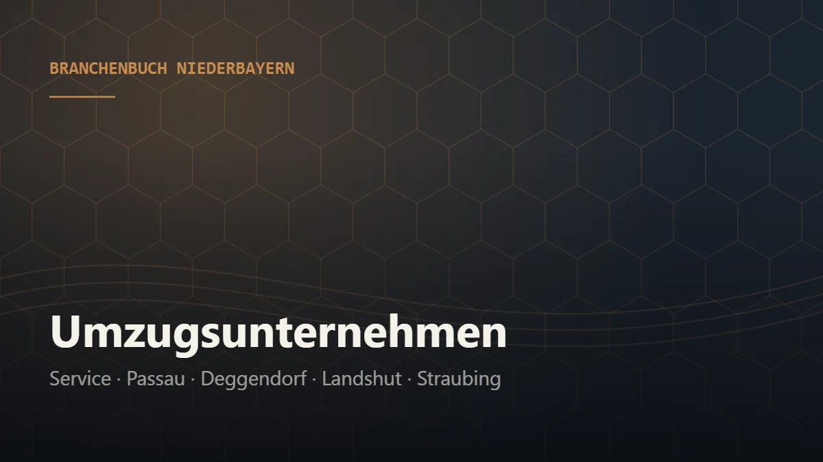 Umzugsunternehmen Niederbayern – Branchenbuch Niederbayern von BavariaConnect: Umzugsunternehmen in Passau, Deggendorf, Landshut, Straubing und Umgebung finden