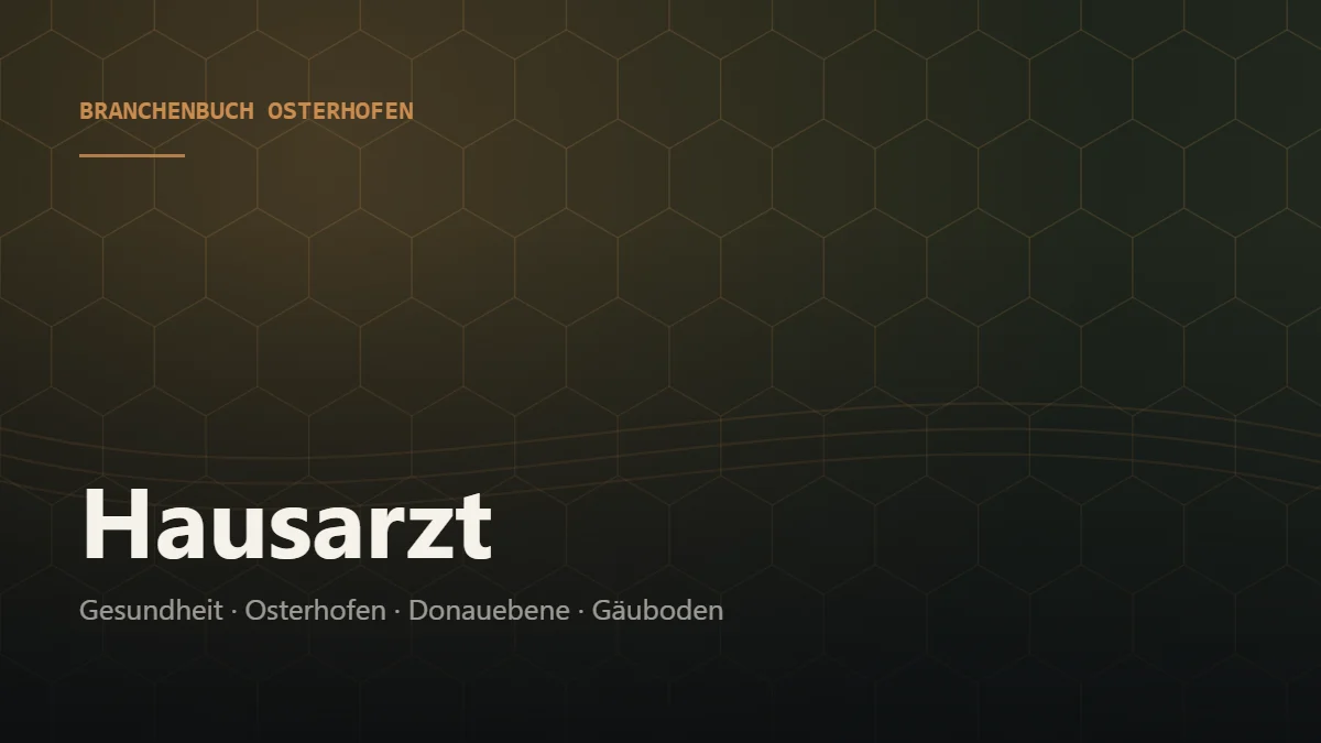 Hausarzt Osterhofen – Branchenbuch Osterhofen von BavariaConnect: Hausarzt in Osterhofen und Umgebung finden