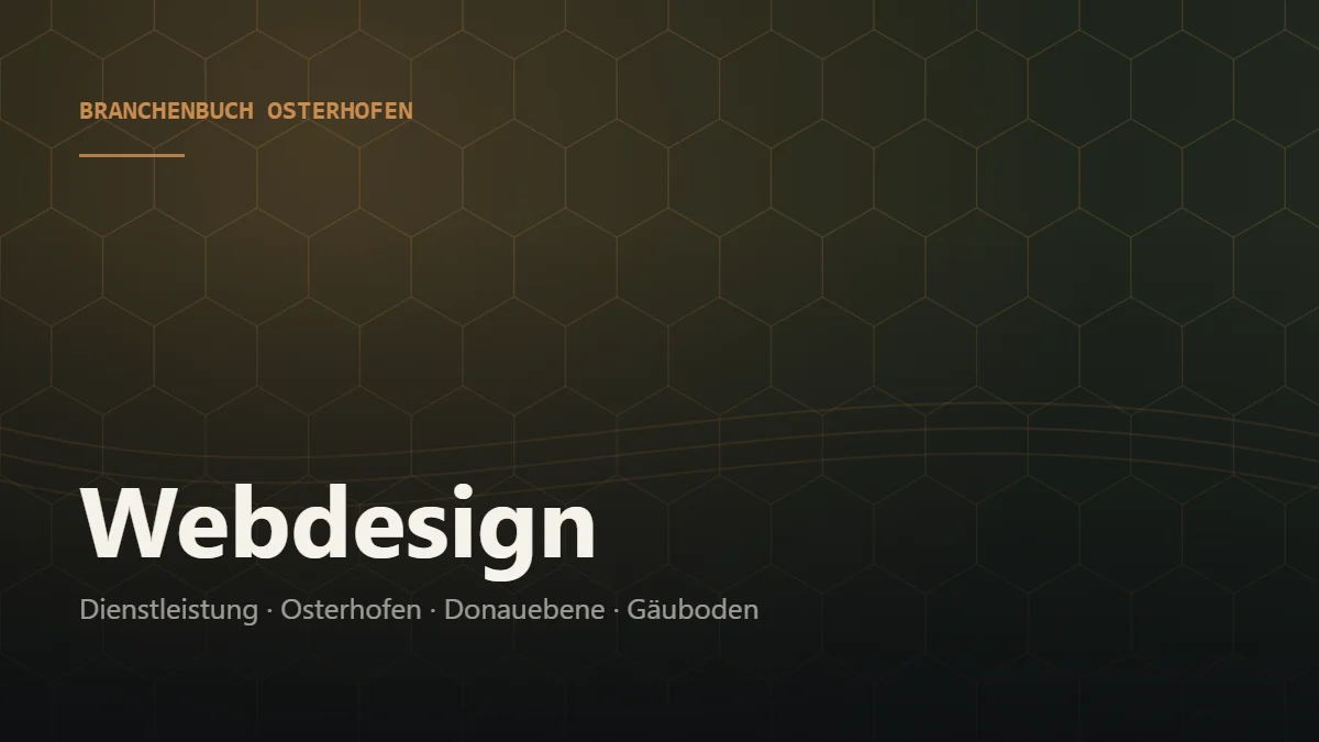Webdesign Osterhofen – Branchenbuch Osterhofen von BavariaConnect: Webdesign in Osterhofen und Umgebung finden