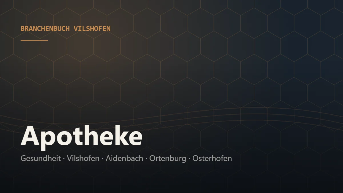 Apotheke Vilshofen – Branchenbuch Vilshofen von BavariaConnect: Apotheke in Vilshofen an der Donau und Umgebung finden