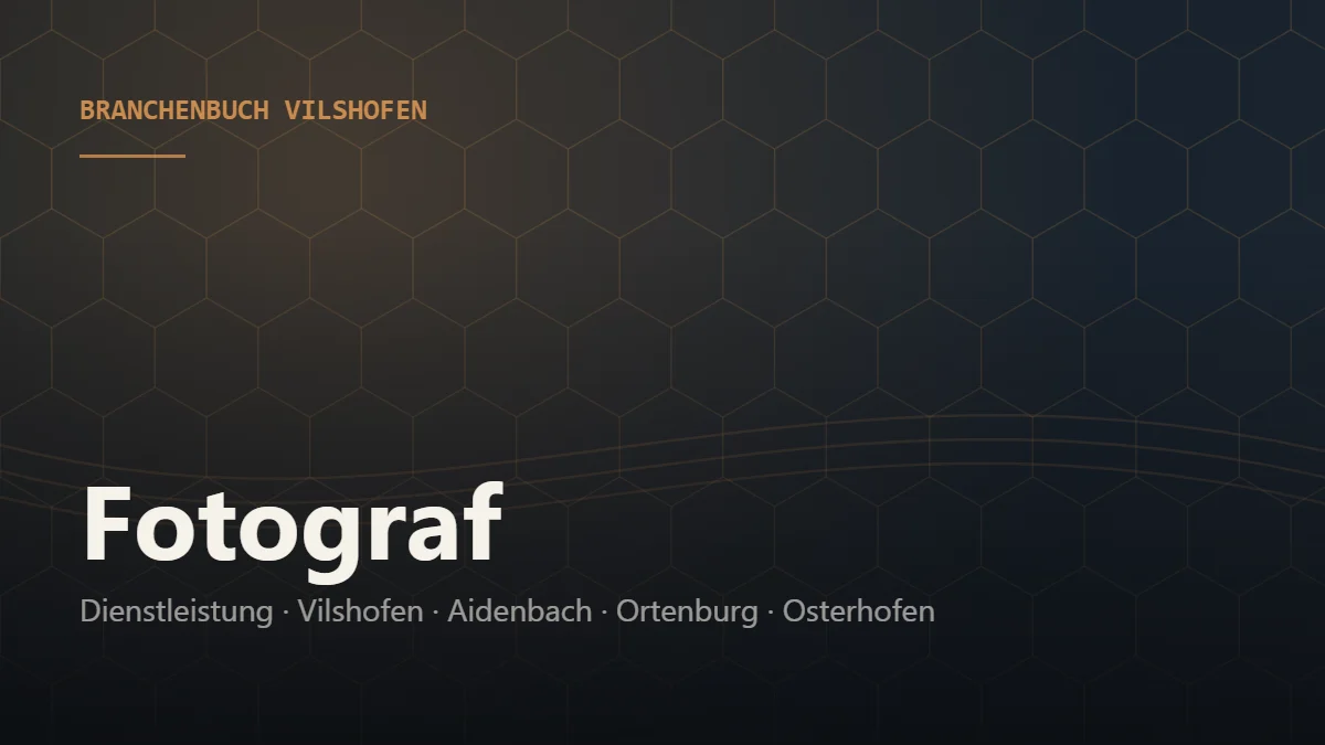 Fotograf Vilshofen – Branchenbuch Vilshofen von BavariaConnect: Fotograf in Vilshofen an der Donau und Umgebung finden