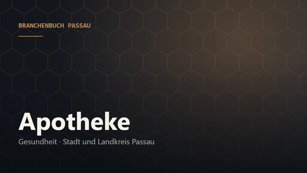 Apotheke Passau – Branchenbuch Passau von BavariaConnect: Apotheke in Stadt und Landkreis Passau finden