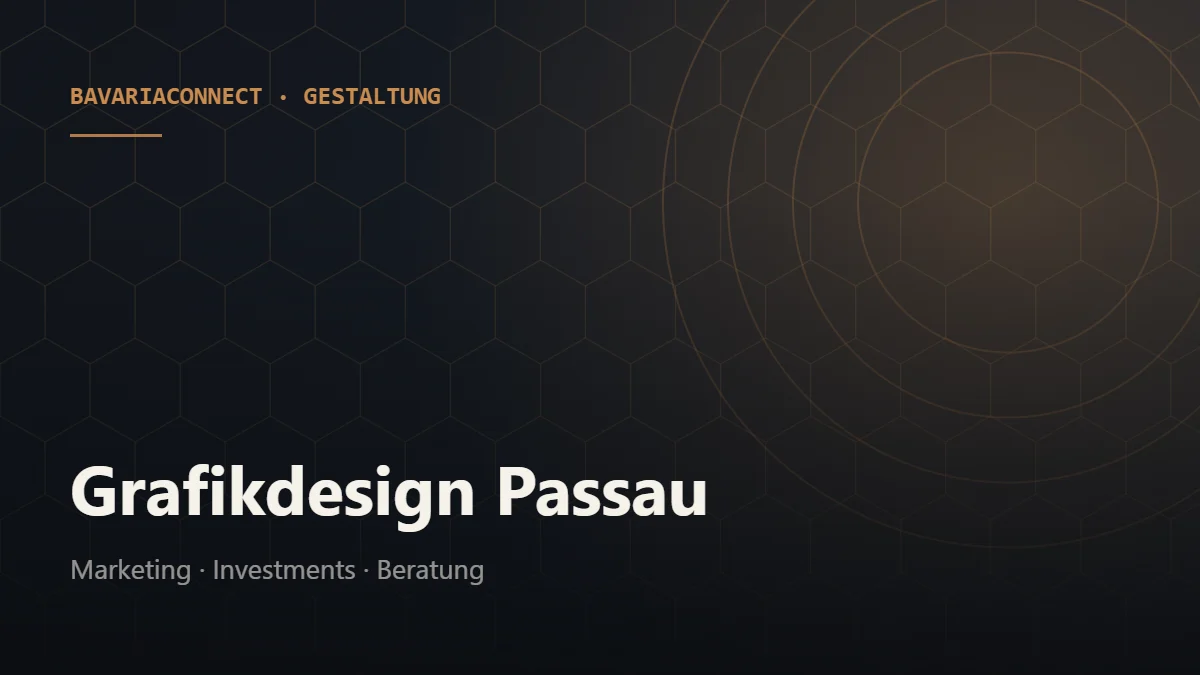 Grafikdesign Passau – Geschäftsausstattung, Druckmedien und Beschriftung aus einer Hand