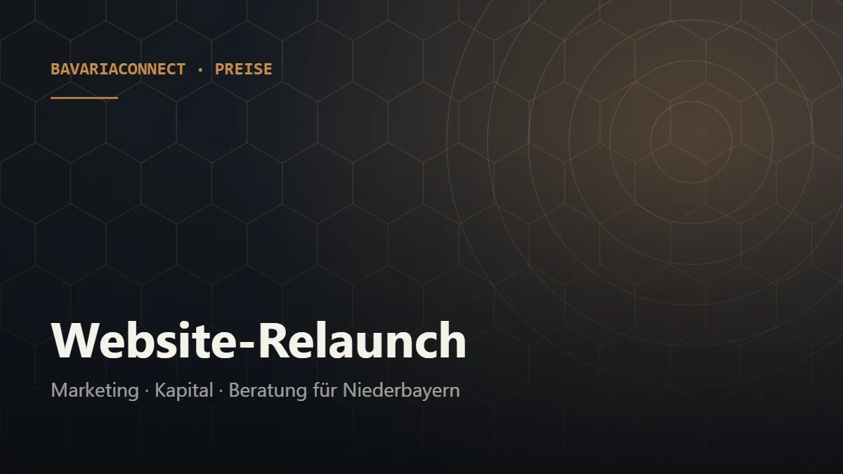 Website Relaunch Kosten – Ablauf, Preisrahmen und typische Fehler bei BavariaConnect