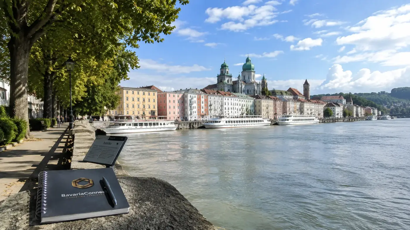 Flusspromenade in Passau – Wirtschaftsstandort