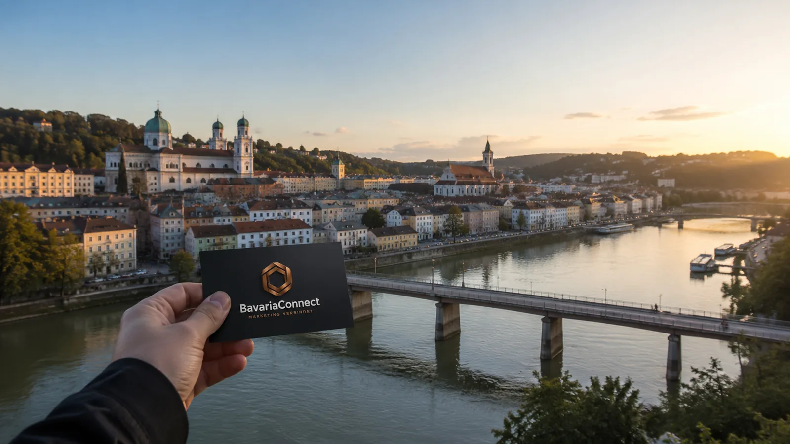 Blick über Passau im Abendlicht – BavariaConnect Passau